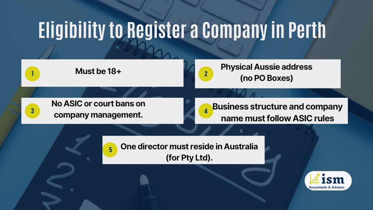 Eligibility to register a company in perth